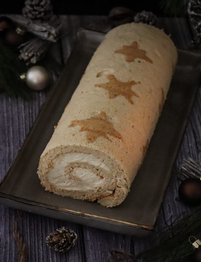 Lebkuchen-Orange-Biskuitrolle