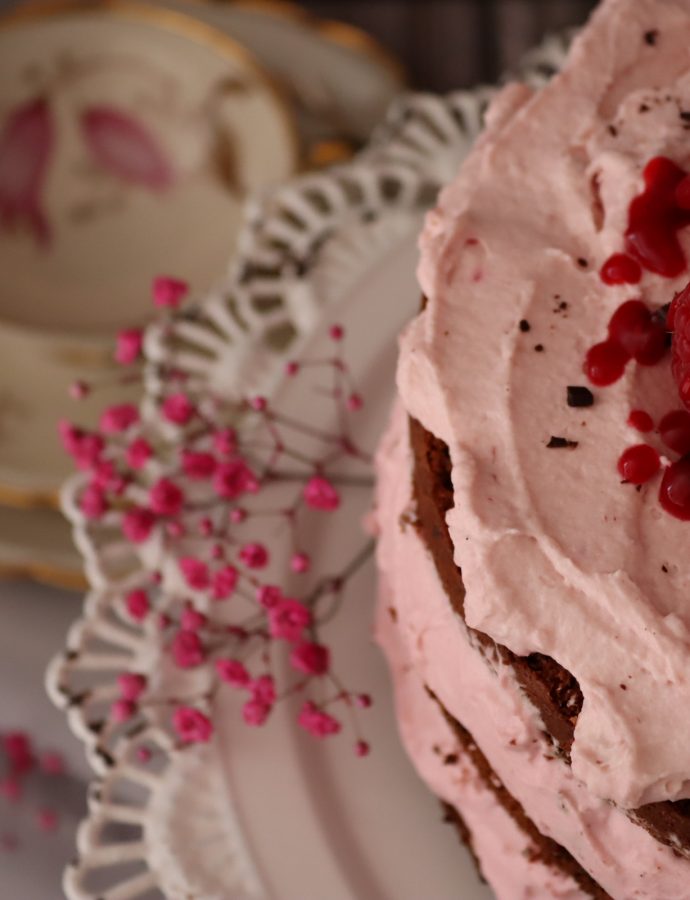 Himbeer-Schokotorte