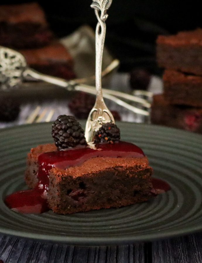 Brownies mit Beeren