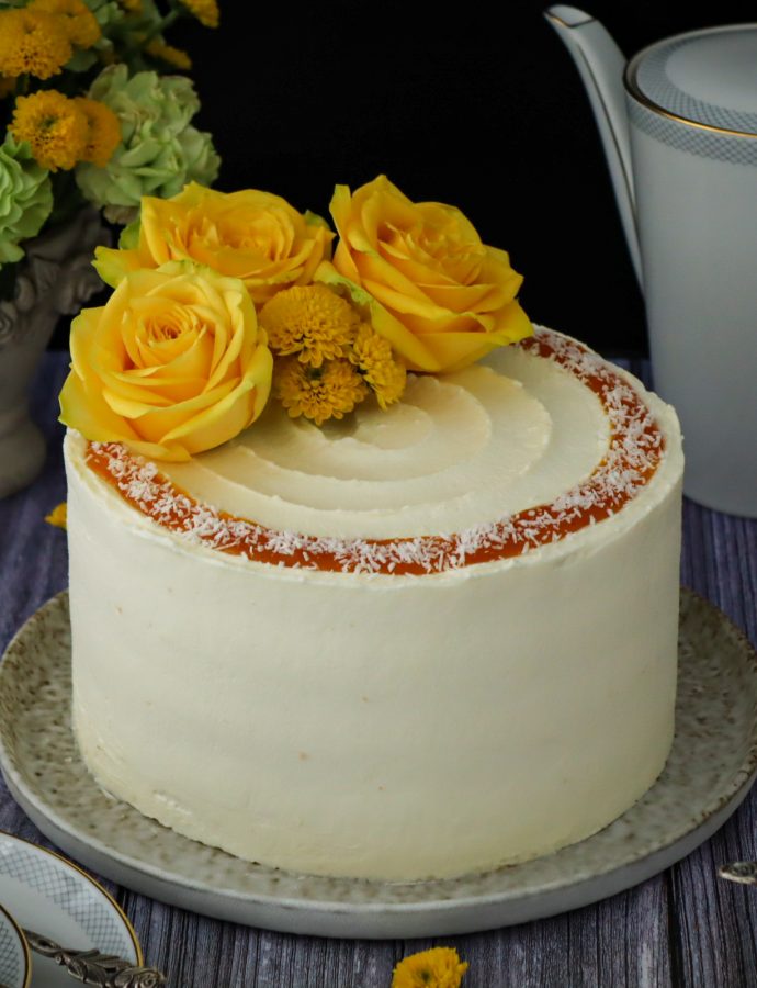 Mango-Kokostorte
